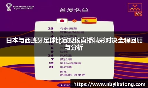 日本与西班牙足球比赛现场直播精彩对决全程回顾与分析